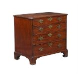 AN EARLY GEORGE III MAHOGANY BACHELOR'S CHEST