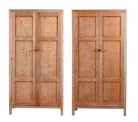 HEAL'S LONDON, A PAIR OF LIMED OAK WARDROBES