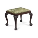A MAHOGANY STOOL IN GEORGE III STYLE
