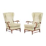 ATTRIBUTED TO PAOLO BUFFA, A PAIR OF MAHOGANY ARMCHAIRS