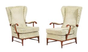 ATTRIBUTED TO PAOLO BUFFA, A PAIR OF MAHOGANY ARMCHAIRS