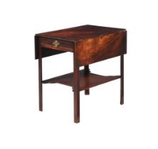 A GEORGE III MAHOGANY PEMBROKE TABLE