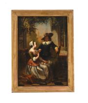 DUTCH SCHOOL (18TH CENTURY), A GENTLEMAN AND HIS LADY