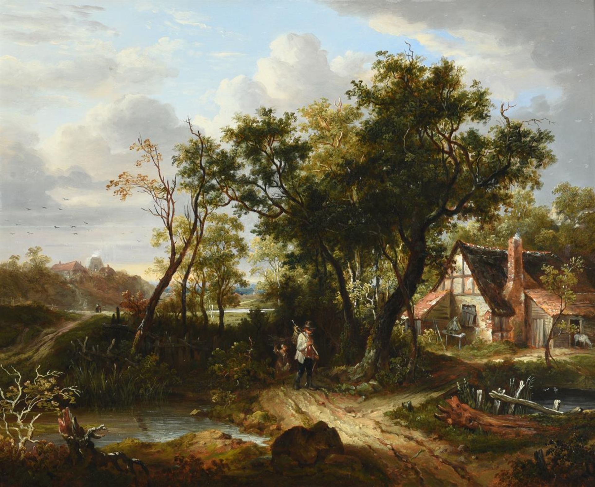 ROBERT LADBROOKE (BRITISH 1768-1842), FIGURES IN A WOODED LANDSCAPE - Bild 2 aus 3