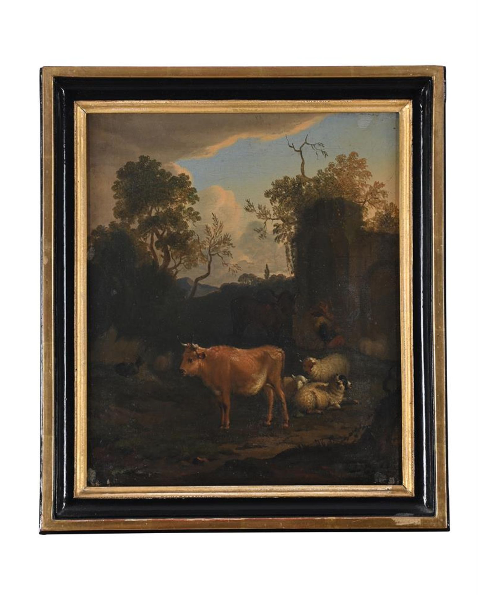 DUTCH SCHOOL (18TH CENTURY), SHEEP AND CATTLE BY A RUIN; A DONKEY, SHEEP, CATTLE AND A GOAT - Bild 5 aus 7