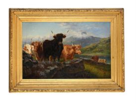 J.W. WATSON (19TH CENTURY), HIGHLAND CATTLE