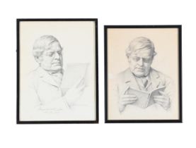 λ REGINALD HENRY CAMPBELL (SCOTTISH 1877-1953), TWO SKETCHES OF SIR AUGUSTINE BIRRELL (1850-1933)