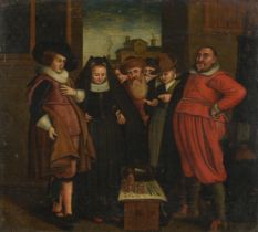 DUTCH SCHOOL (17TH CENTURY), THE APOTHECARIST