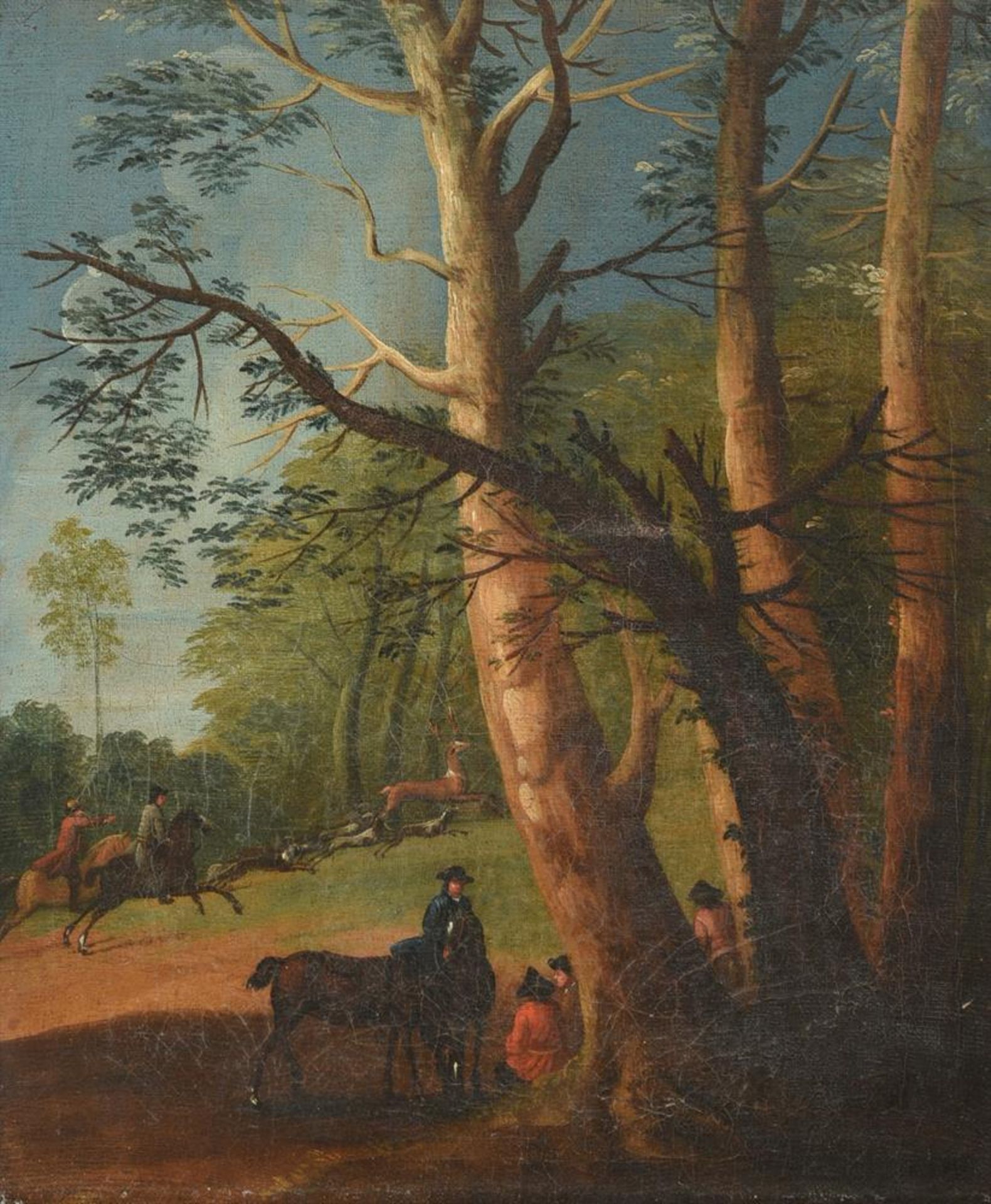 FRENCH SCHOOL (18TH CENTURY), THE STAG HUNT