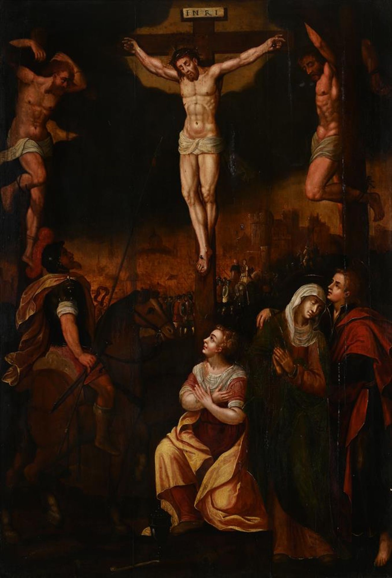 FLEMISH SCHOOL (17TH CENTURY), CRUCIFIXION