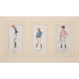 FOLLOWER OF CHARLES HUNT, PORTRAITS OF SIX JOCKEYS (2)