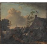 FOLLOWER OF PHILIPS WOUWERMANAN, ENCAMPMENT IN A LANDSCAPE