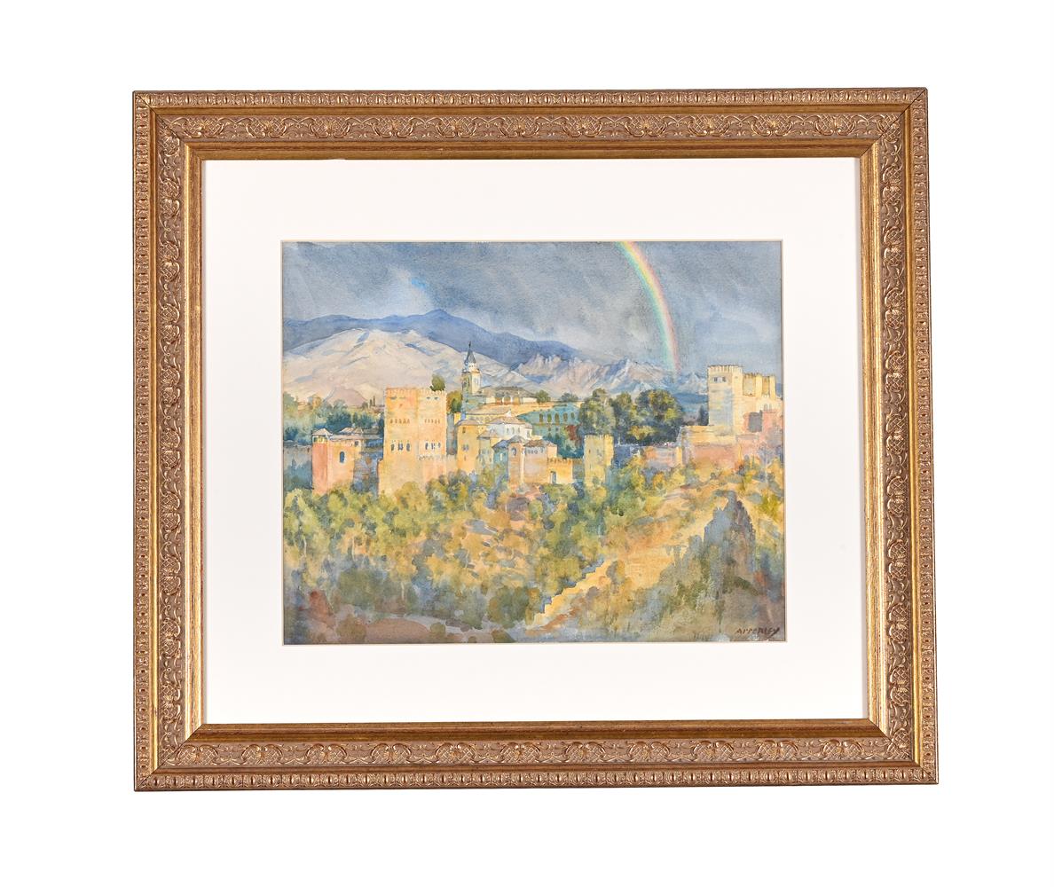 λ GEORGE OWEN WYNNE APPERLEY (BRITISH 1884-1960), ARCO IRIS SOBRE LA ALHAMBRA - Image 2 of 3