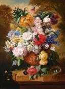 JOHN WAINWRIGHT (BRITISH 19TH CENTURY), STILL LIFE OF FLOWERS
