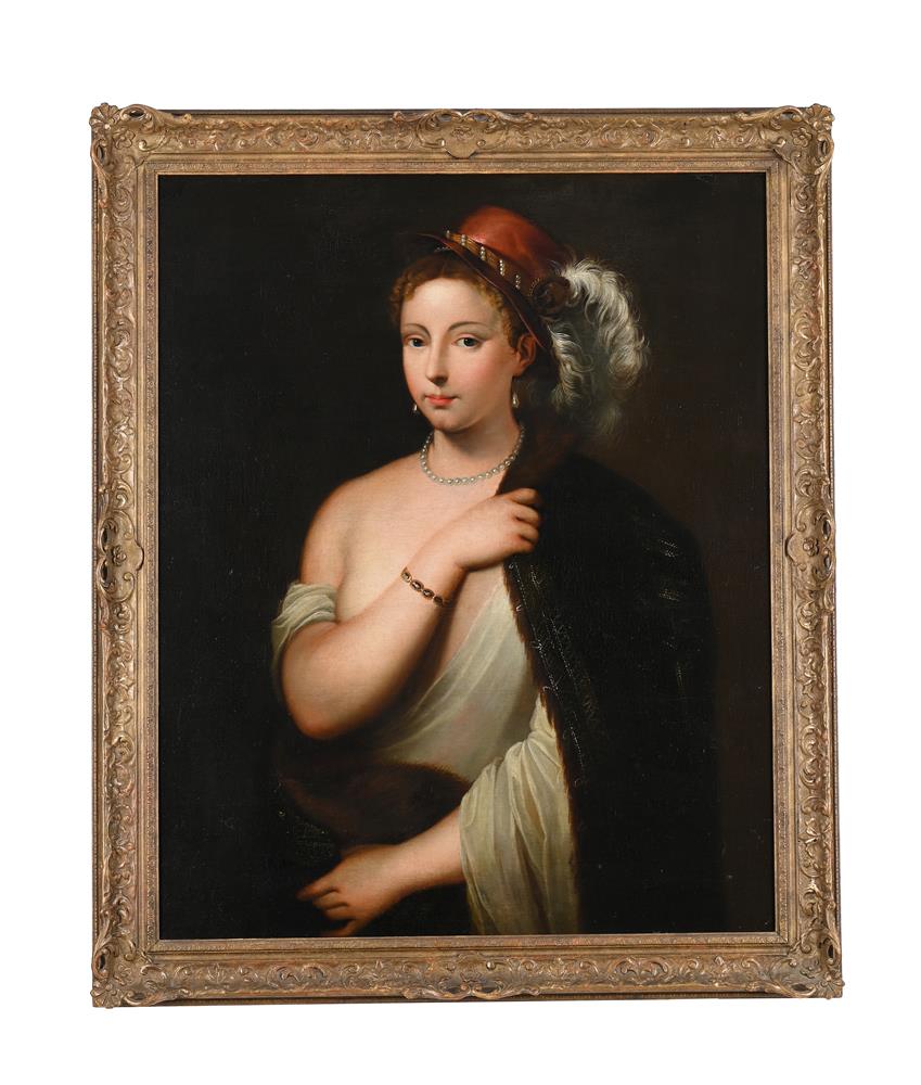 AFTER TITIAN, A YOUNG LADY WEARING A FEATHERED HAT - Image 2 of 3