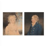 JOHN DOWNMAN (BRITISH 1750 - 1824), PORTRAITS OF FREDERICK AND ELLEN RAY OF ABINGDON