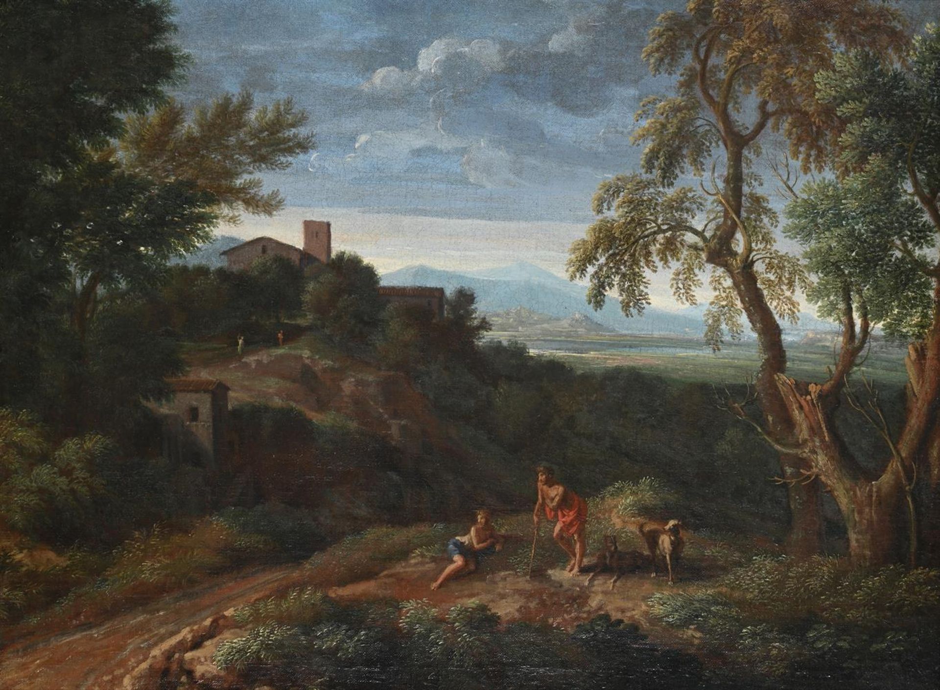 GASPARD DUGHET (FRENCH 1615-1675), AN ARCADIAN LANDSCAPE