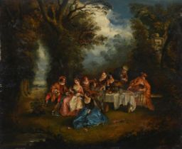 FOLLOWER OF ANTOINE WATTEAU, FETE GALLANT