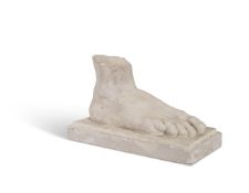 AFTER THE ANTIQUE, A PLASTER MODEL OF A FOOT, 20TH CENTURY