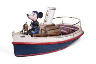 A RARE 'STEAM BOAT WILLIE' FAIRGROUND RIDE BOAT, CIRCA 1930