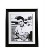 λ J.J ADAMS (21ST CENTURY) ELVIS PRESLEY TATTOO (B&W)