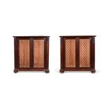 A PAIR OF WILLIAM IV OAK BOOKCASES, CIRCA 1835