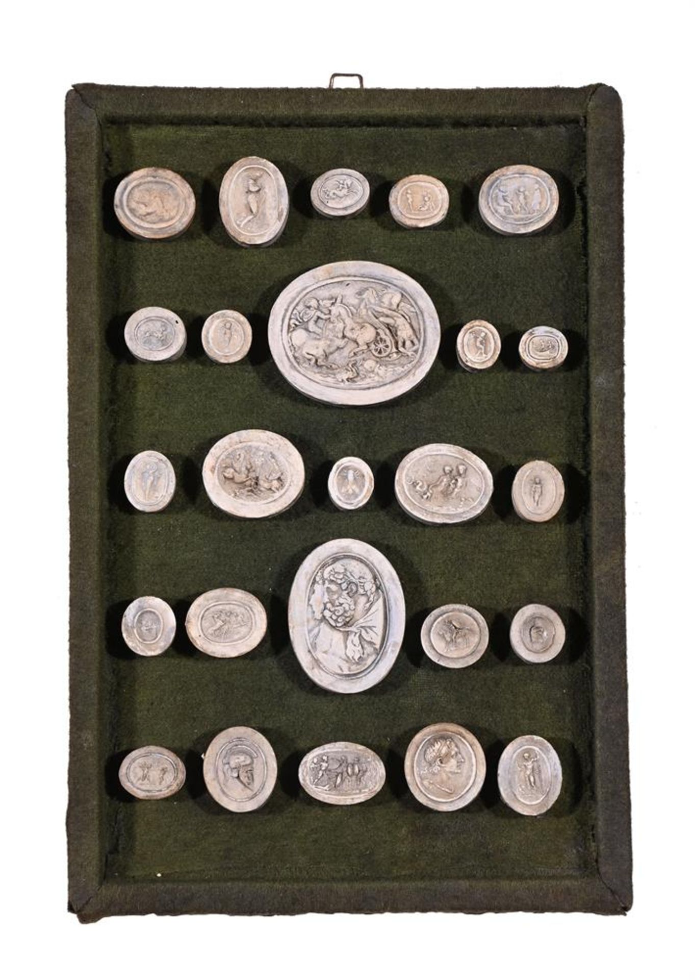 A LARGE COLLECTION OF GRAND TOUR PLASTER INTAGLIOS, CIRCA 1820 - Image 3 of 4
