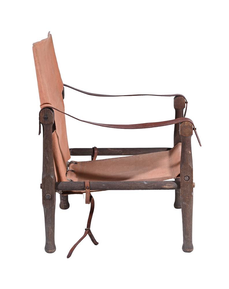 A PAIR OF 'ROORKHEE' CAMPAIGN CHAIRS, EARLY 20TH CENTURY - Image 6 of 6