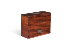 A REGENCY BRASS MOUNTED MAHOGANY APOTHECARY BOX, CIRCA 1815