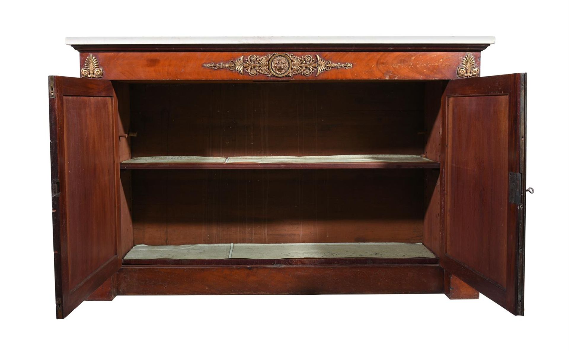 AN EMPIRE MAHOGANY AND ORMOLU MOUNTED SIDE CABINET, STAMPED 'JACOB D. RUE MESLEÉ' - Bild 5 aus 5