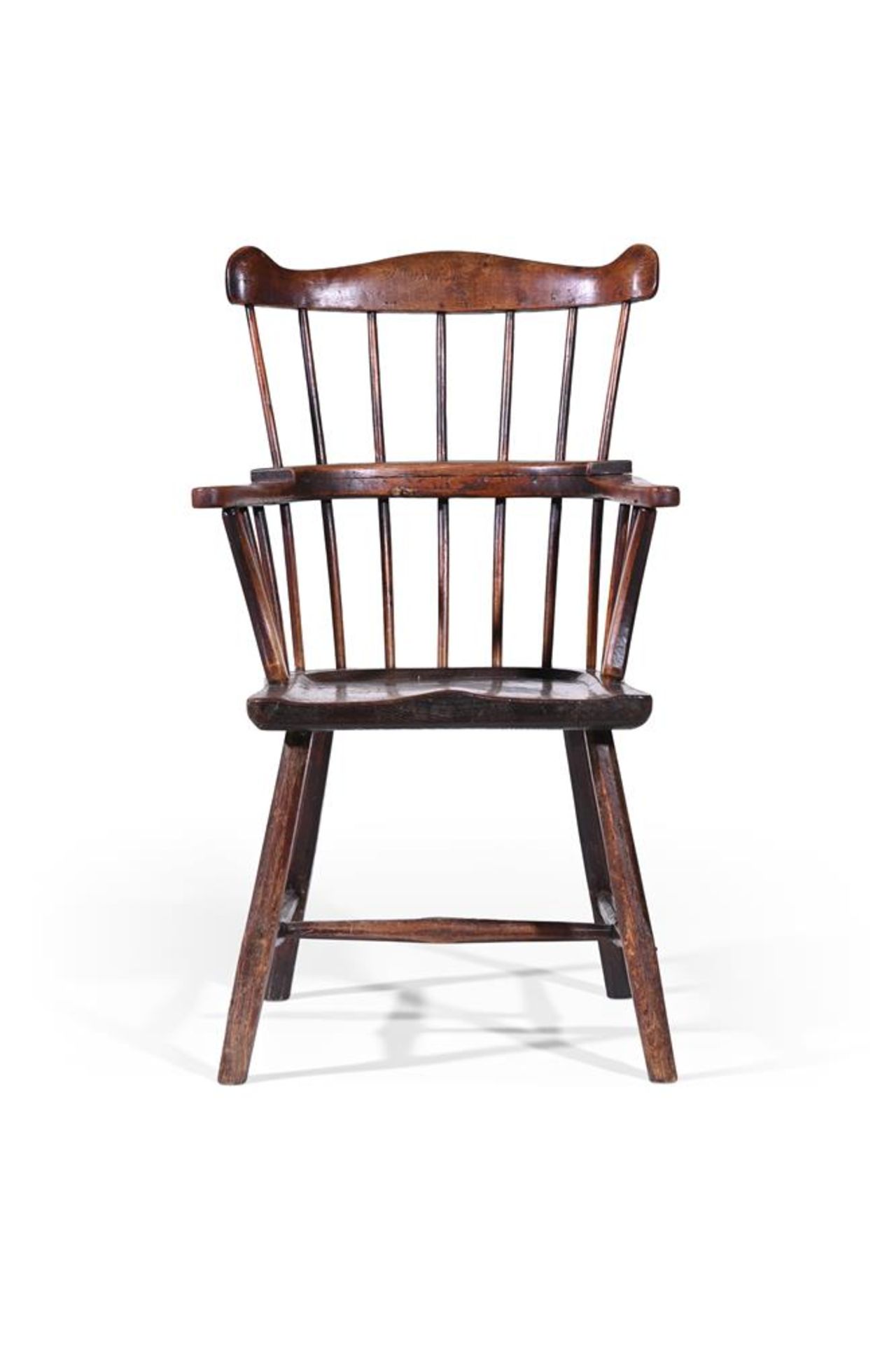 AN ELM AND ASH STICK BACK ARMCHAIR, PROBABLY WELSH, 18TH CENTURY - Image 2 of 2