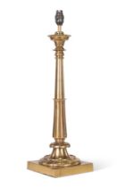 A GEORGE IV BRASS TABLE LAMP, CIRCA 1825