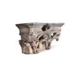 A LARGE COADE STONE ARCHITECTURAL CORINTHIAN CAPITALBY COADE & SEALY, DATED 1812