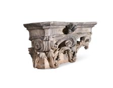 A LARGE COADE STONE ARCHITECTURAL CORINTHIAN CAPITALBY COADE & SEALY, DATED 1812
