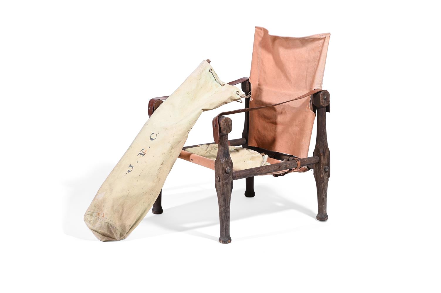 A PAIR OF 'ROORKHEE' CAMPAIGN CHAIRS, EARLY 20TH CENTURY - Image 3 of 6