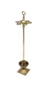 A REGENCY CAST BRASS AND LEADED STICK STAND, EARLY 19TH CENTURY