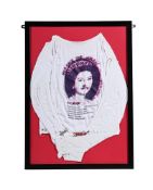 VIVIENNE WESTWOOD AND THE SEX PISTOLS, AN ORIGINAL 'GOD SAVE THE QUEEN' MUSLIN