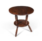 AN UNUSUAL OAK 'CRICKET' TABLE, PROBABLY WELSH, MID 18TH CENTURY
