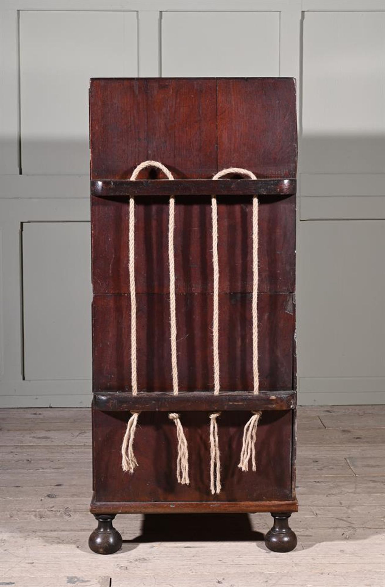 A VICTORIAN OAK MARITIME OR NAVAL CAMPAIGN CHEST, MID 19TH CENTURY - Image 2 of 2