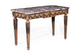 A PAINTED CONSOLE OR SERVING TABLE, ITALIAN, LATE 19TH OR EARLY 20TH CENTURY