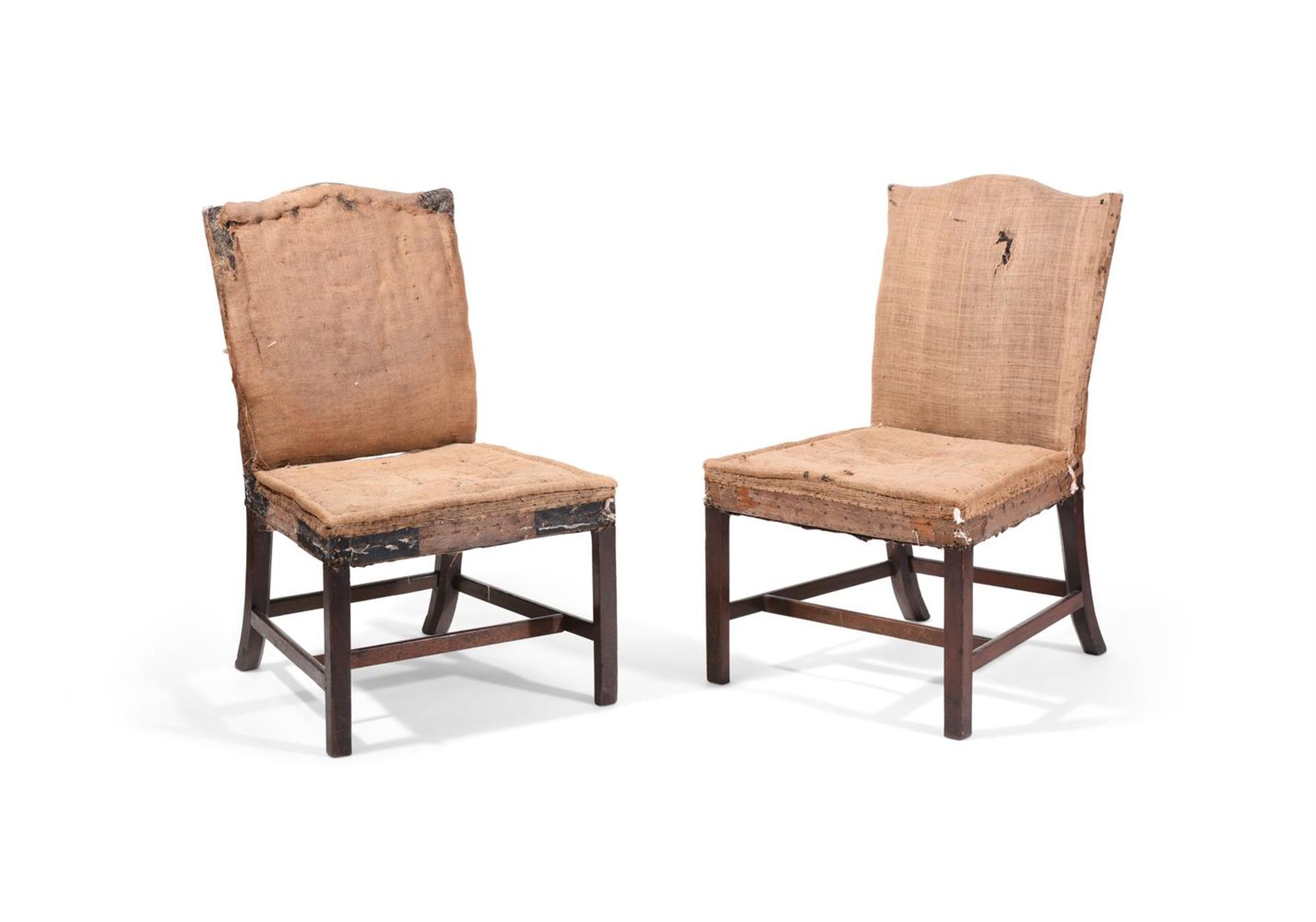 A PAIR OF GEORGE III MAHOGANY SIDE CHAIRS, CIRCA 1760