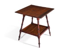 A VICTORIAN MAHOGANY OCCASIONAL TABLE AFTER DESIGNS BY CHARLES EASTLAKE