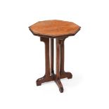 A WALNUT REFORMED GOTHIC OCTAGONAL TABLE, CIRCA 1880