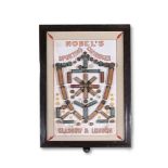 AN ADVERTISING WALL DISPLAY FOR 'NOBEL'S SPORTING CARTRIDGES', EARLY 20TH CENTURY