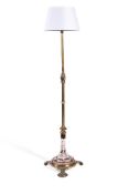 AN AESTHETIC MOVEMENT STANDARD LAMP, LATE 19TH CENTURY