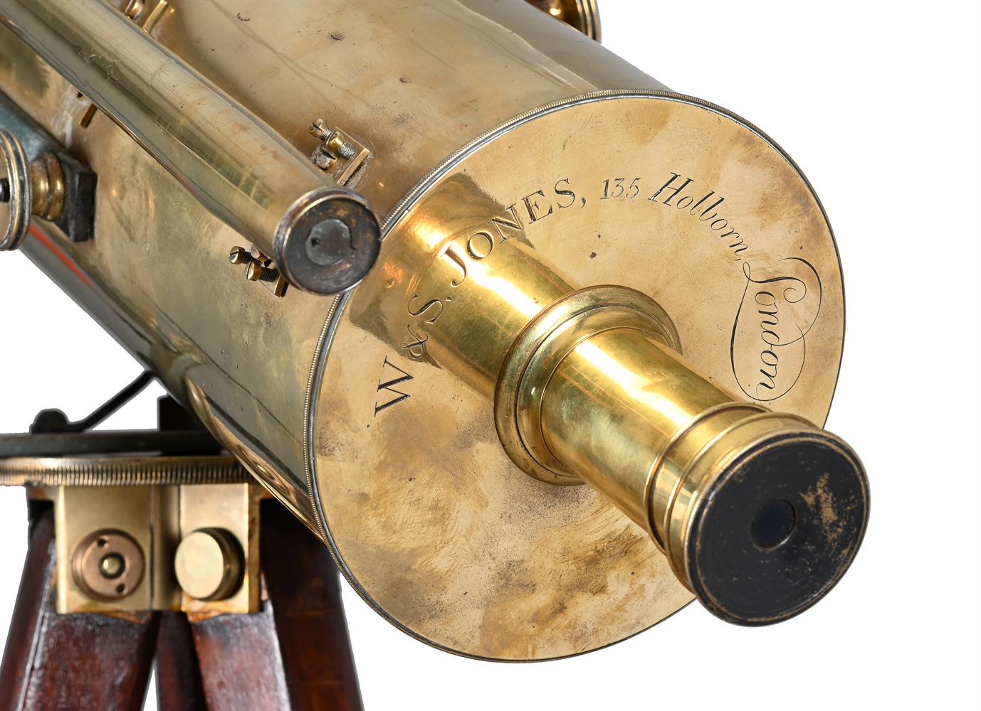 A RARE GEORGE III BRASS 6 INCH GREGORIAN REFLECTING TELESCOPE - Image 2 of 3