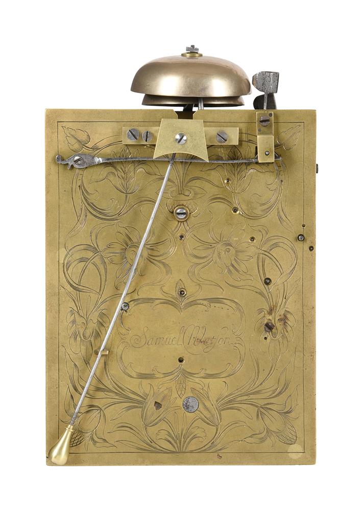 Y A FINE WILLIAM AND MARY EBONY TABLE CLOCK WITH SILENT PULL-QUARTER REPEAT ON TWO BELLS - Image 4 of 7