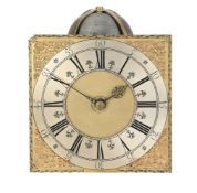A RARE WILLIAM III/QUEEN ANNE QUARTER CHIMING HOOK-AND-SPIKE/LANTERN WALL CLOCK