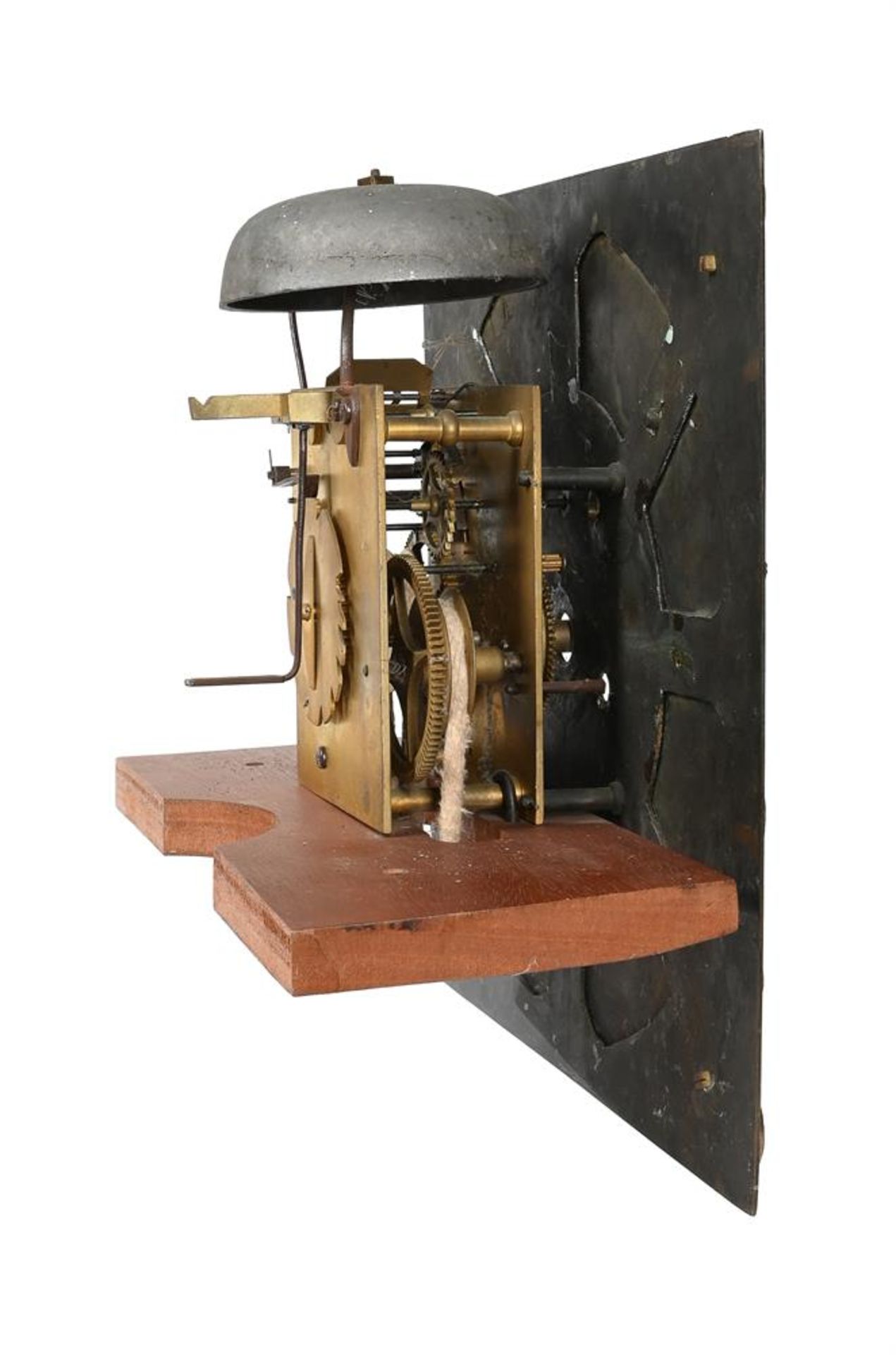 A GEORGE III THIRTY-HOUR LONGCASE CLOCK MOVEMENT AND DIAL - Image 2 of 5