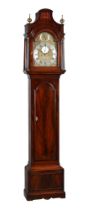 A GEORGE III FIGURED MAHOGANY EIGHT-DAY PRECISION LONGCASE CLOCK